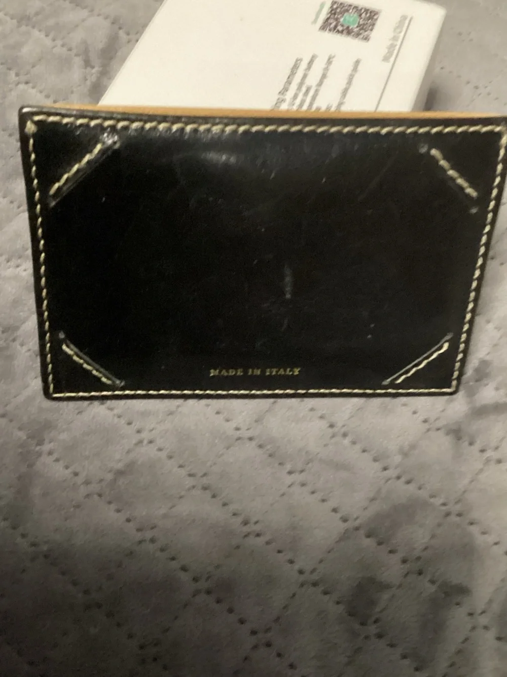kate spade tan leather slim card holder